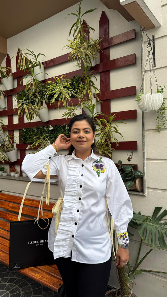 White Frill Shirt