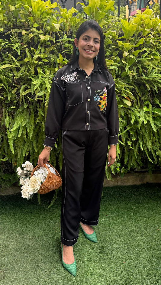 Black Traffic Light Coord Set