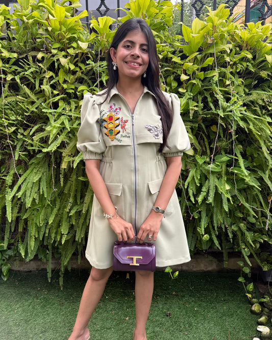 Green Traffic Light Dress