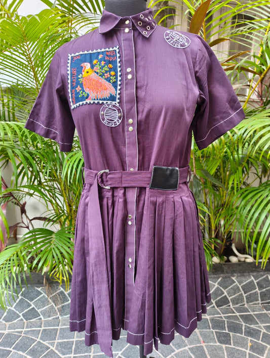 Bharat Vulture Stamp Dress