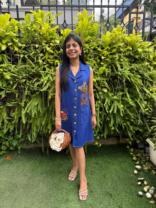 Blue Scales Dress