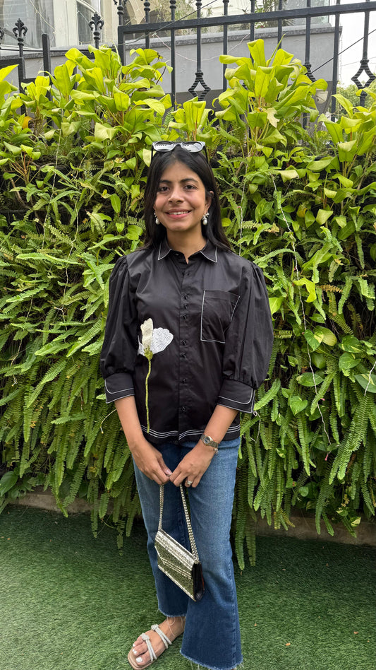 Black Bloom Shirt