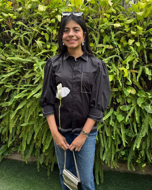 Black Bloom Shirt