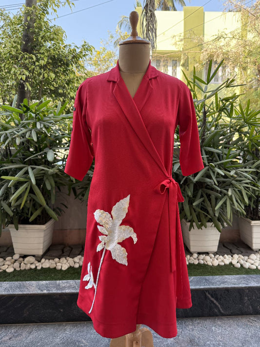 The Red Wrap Dress