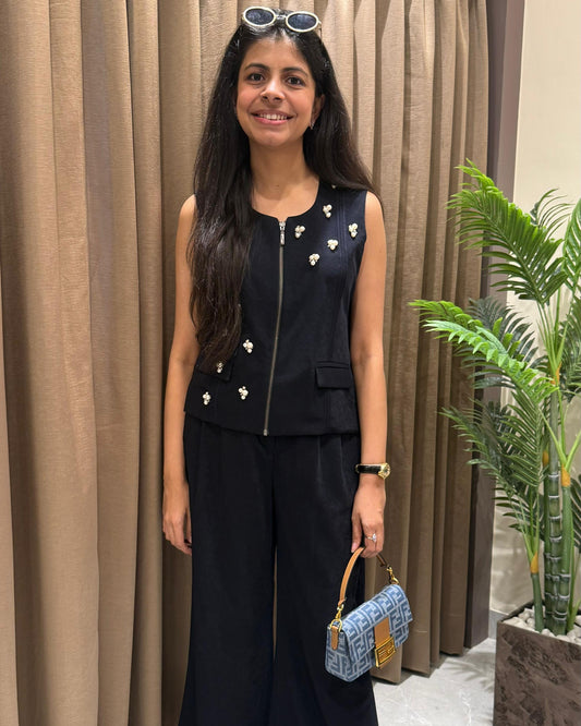 Deep Blue Sand Wash Coord Set