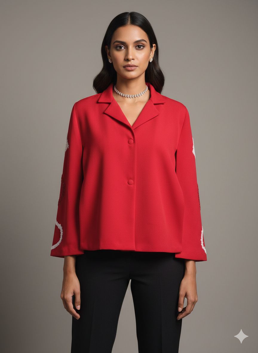 Red Sequins Cape