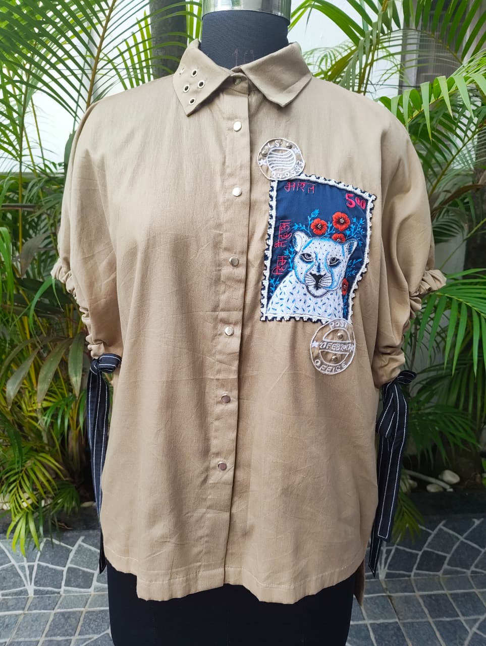 The Bharat Leopard Stamp Shirt
