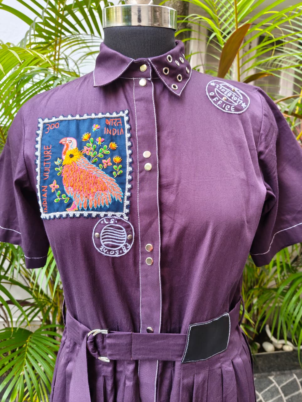 Bharat Vulture Stamp Dress
