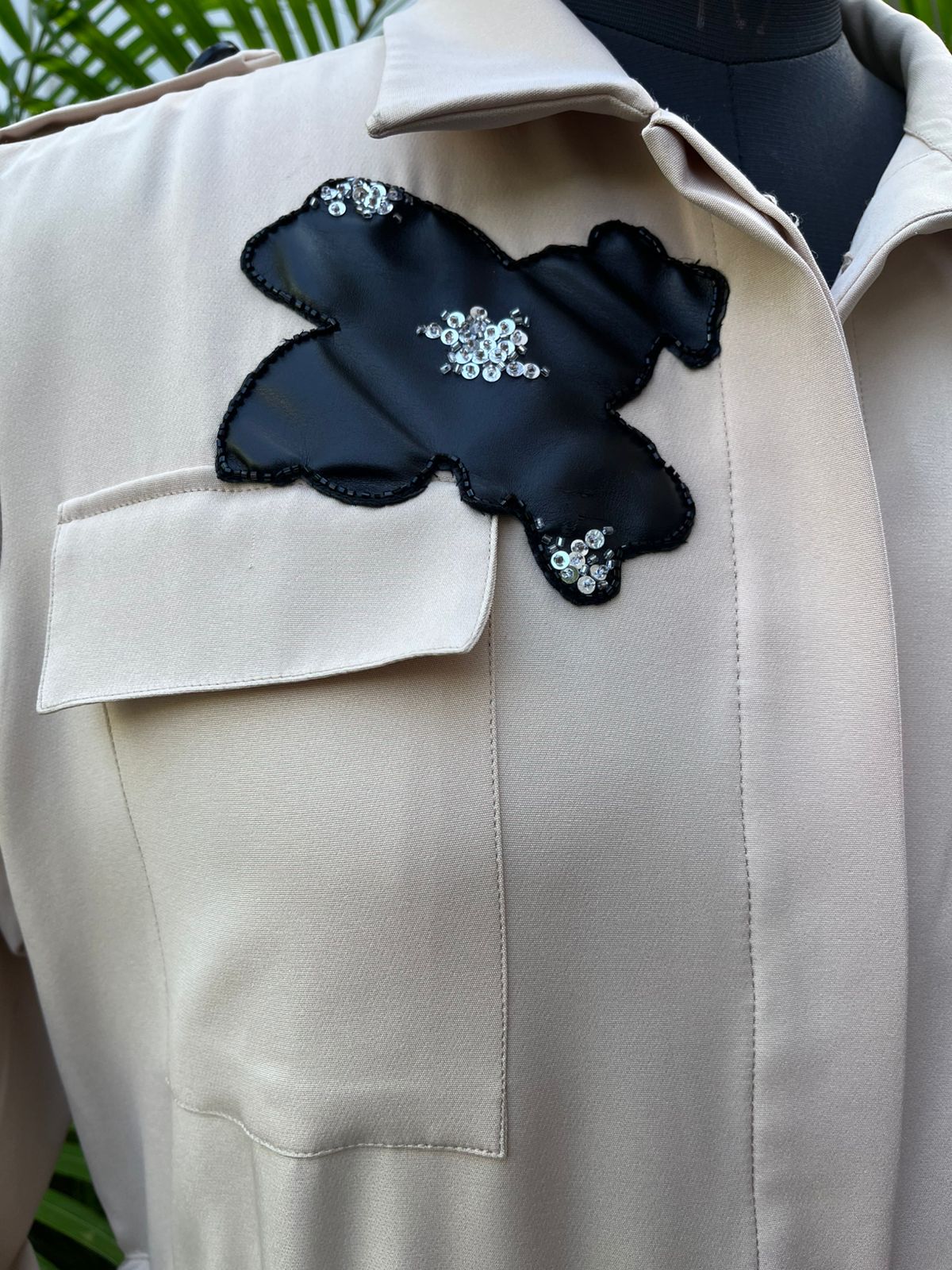 Beige  Authority Dress