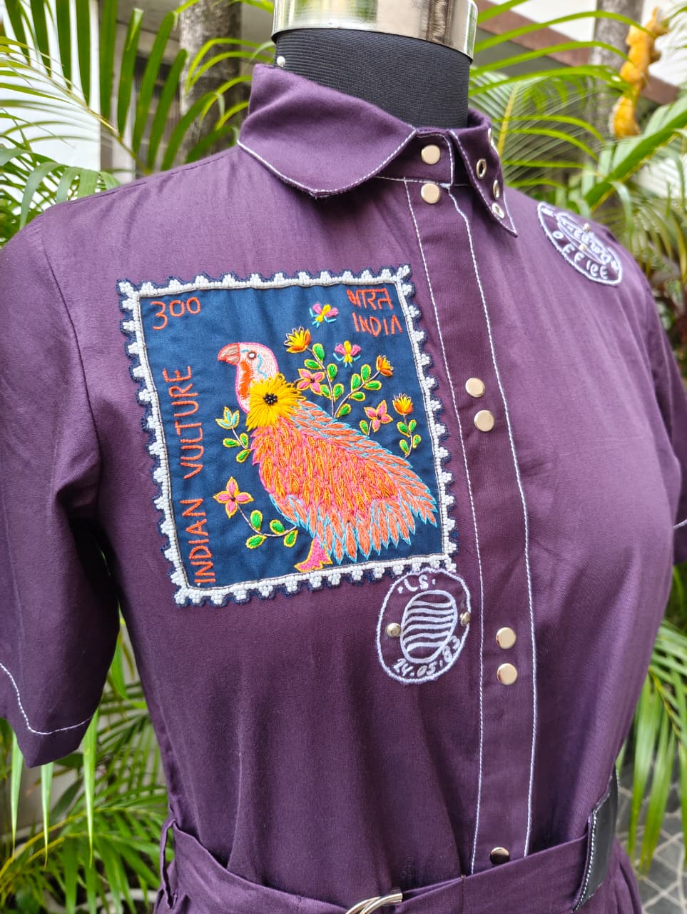 Bharat Vulture Stamp Dress