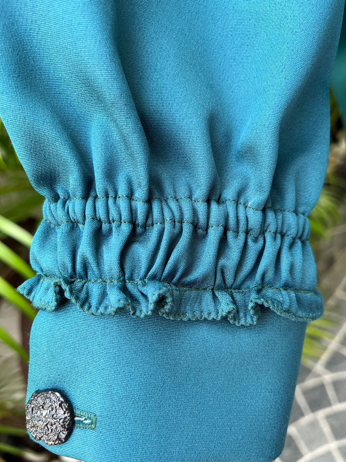 Teal Embroidered Coord Set