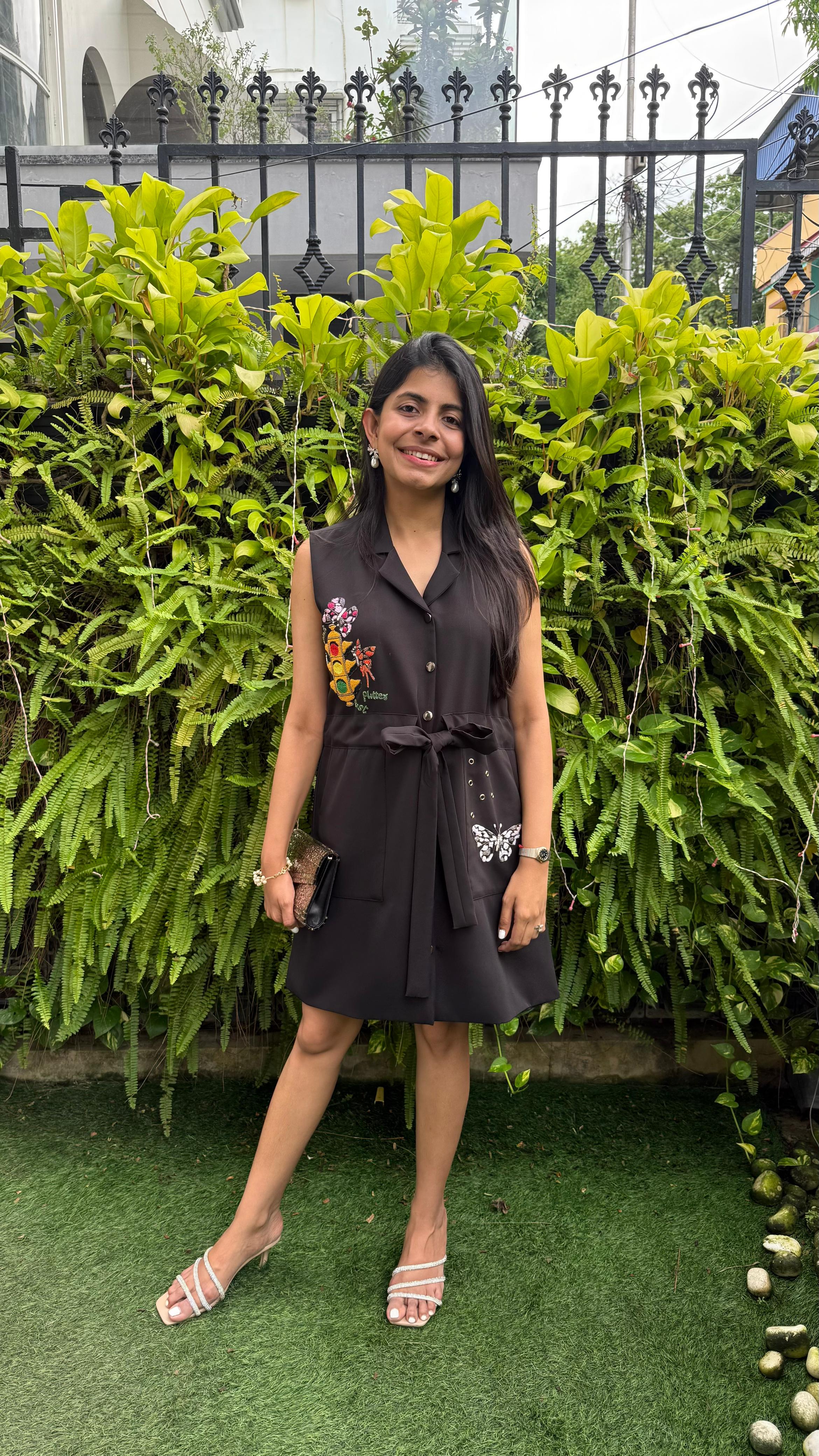 Black Traffic Light Dress