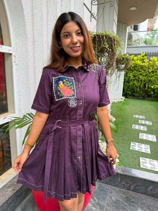 Bharat Vulture Stamp Dress