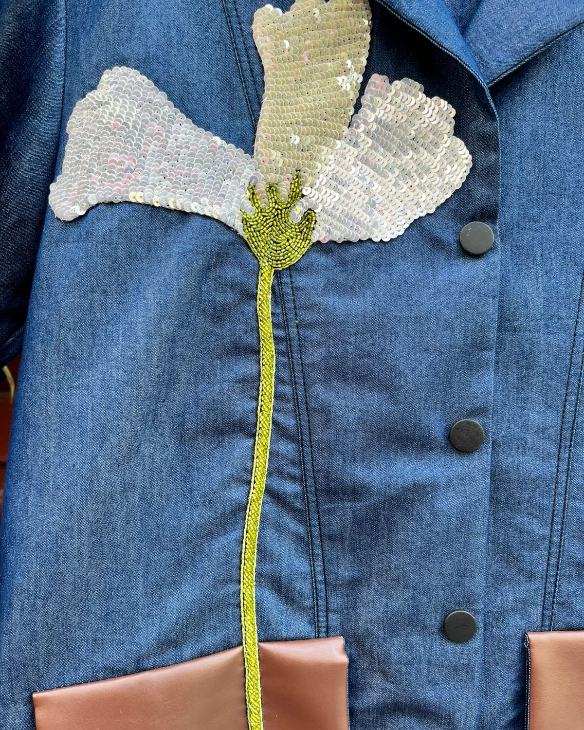 Denim Flora Coord Set