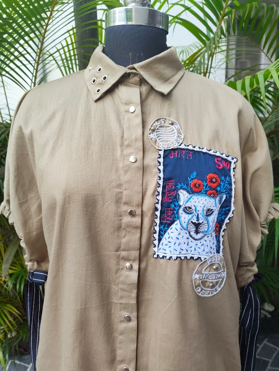 The Bharat Leopard Stamp Shirt