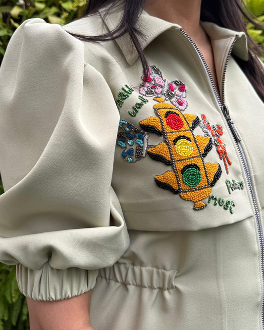 Green Traffic Light Dress