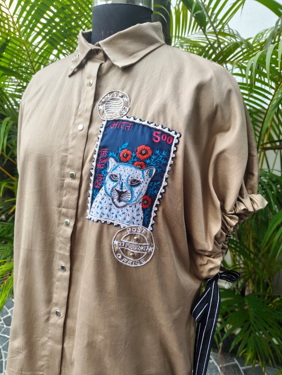 The Bharat Leopard Stamp Shirt