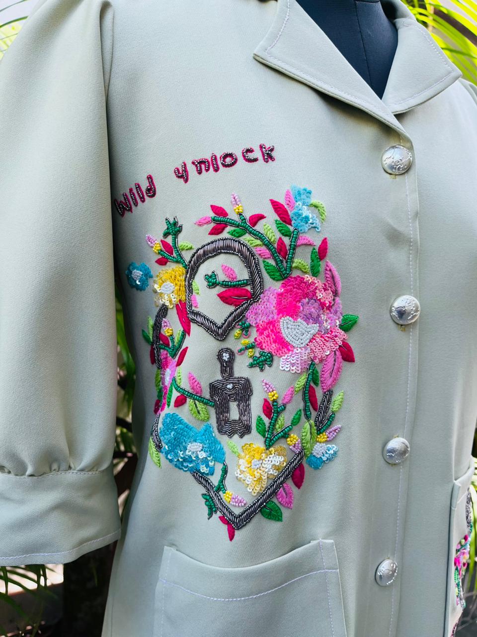 Green Lock And Key Dress