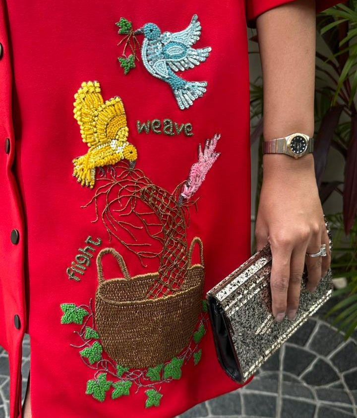 Red Birds Dress