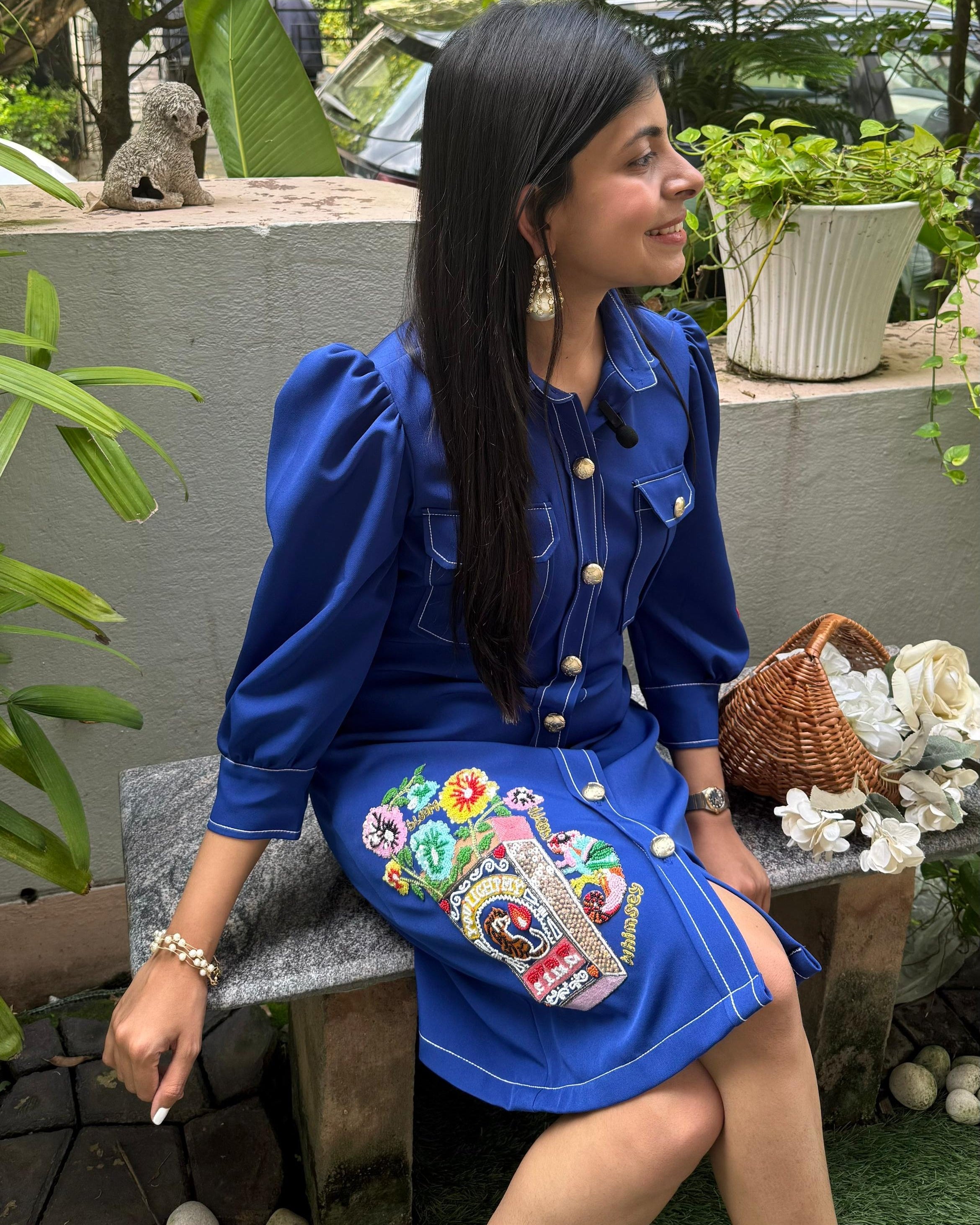 Blue Matchbox Dress