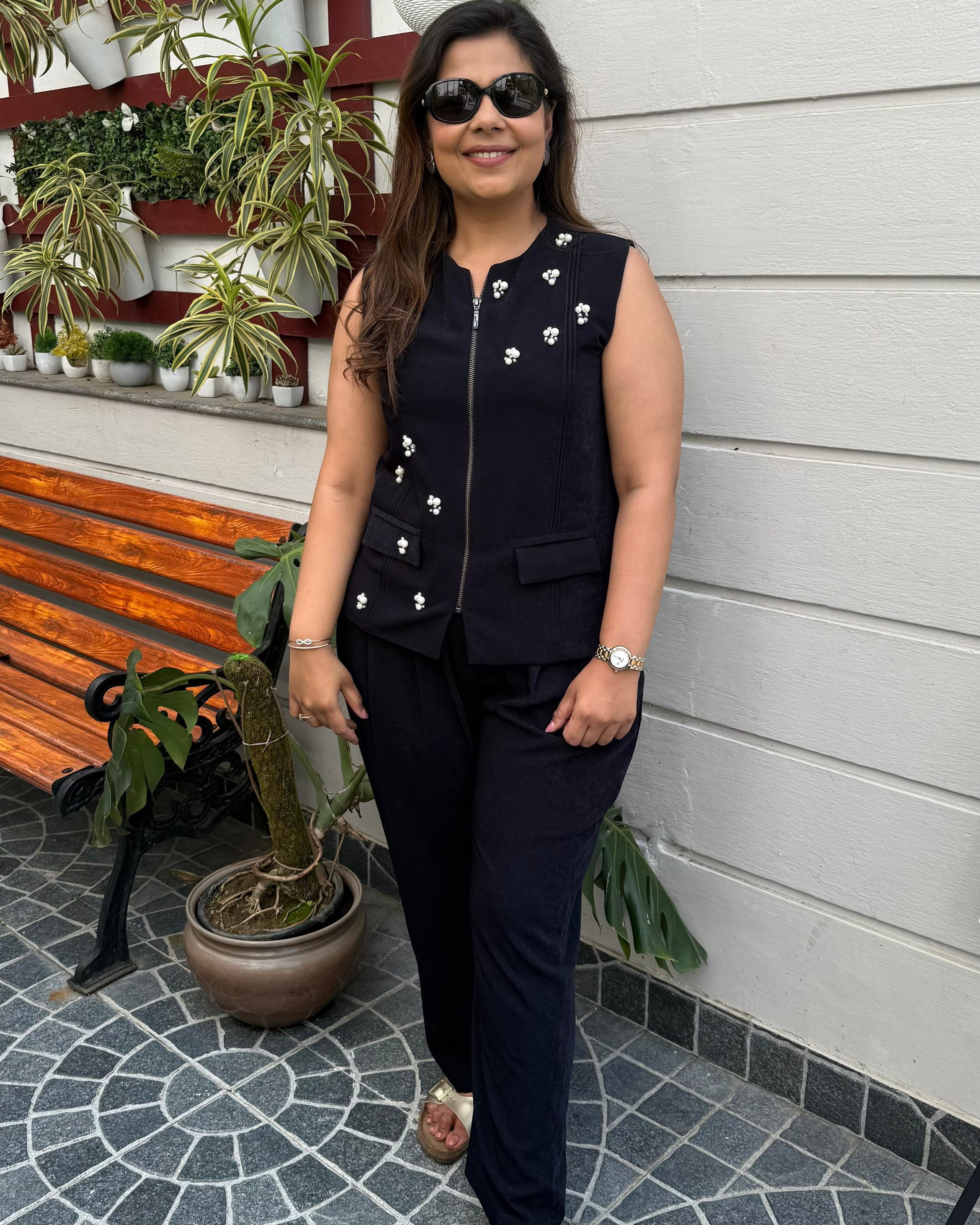 Deep Blue Sand Wash Coord Set