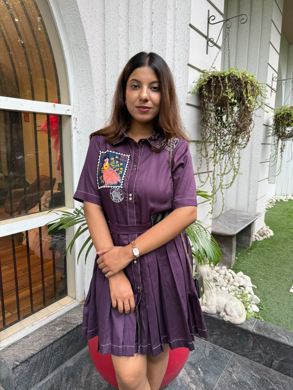 Bharat Vulture Stamp Dress