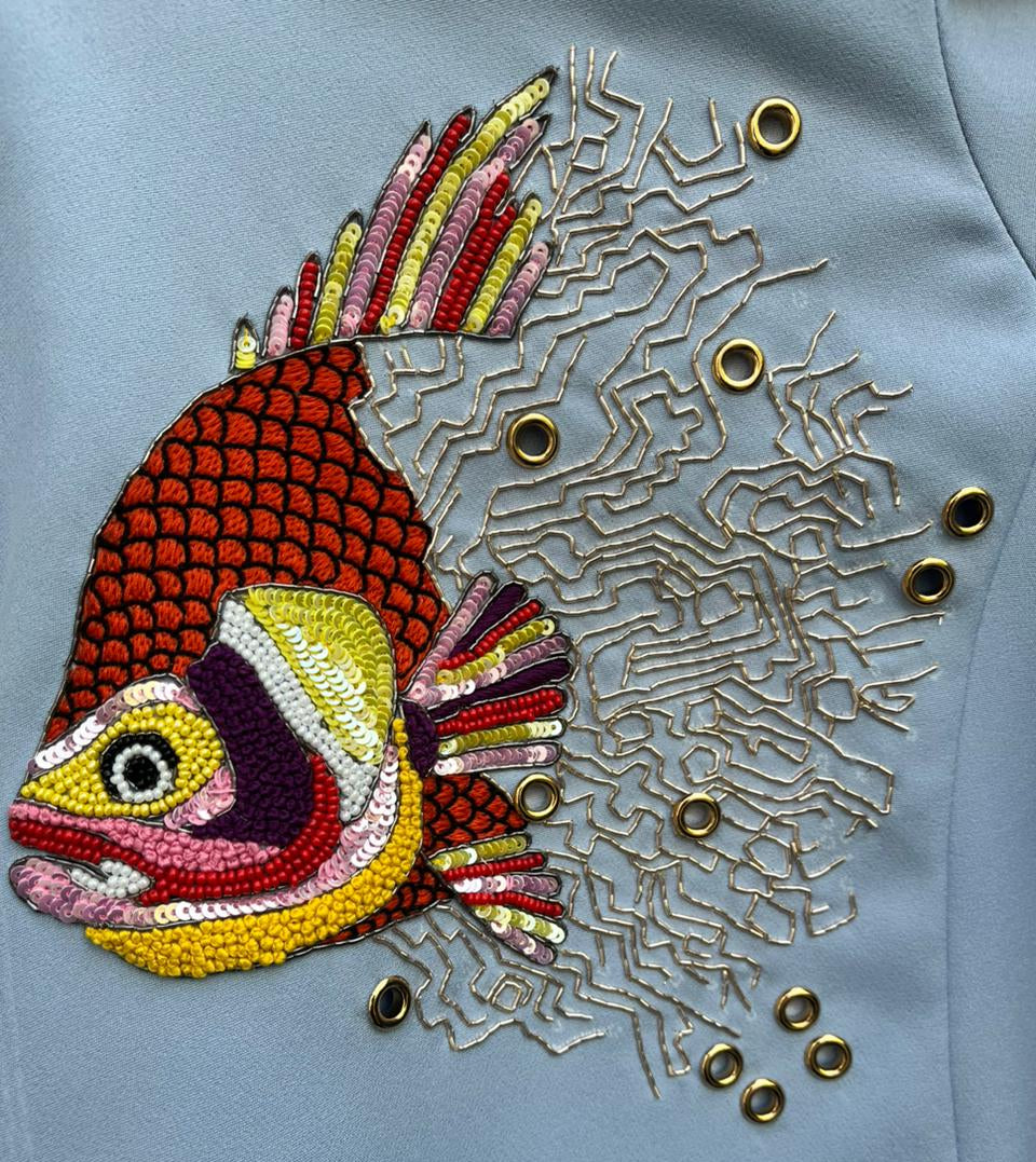 Blue Marine Matrix Tunic Shirt