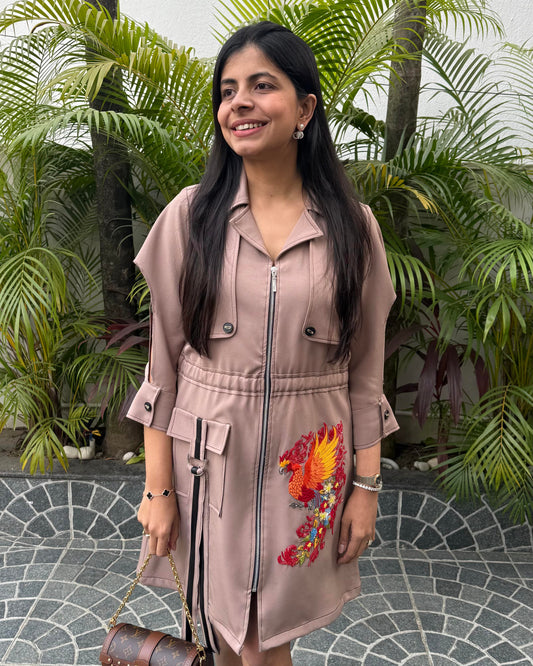 Ecru Ashes To Petals Dress