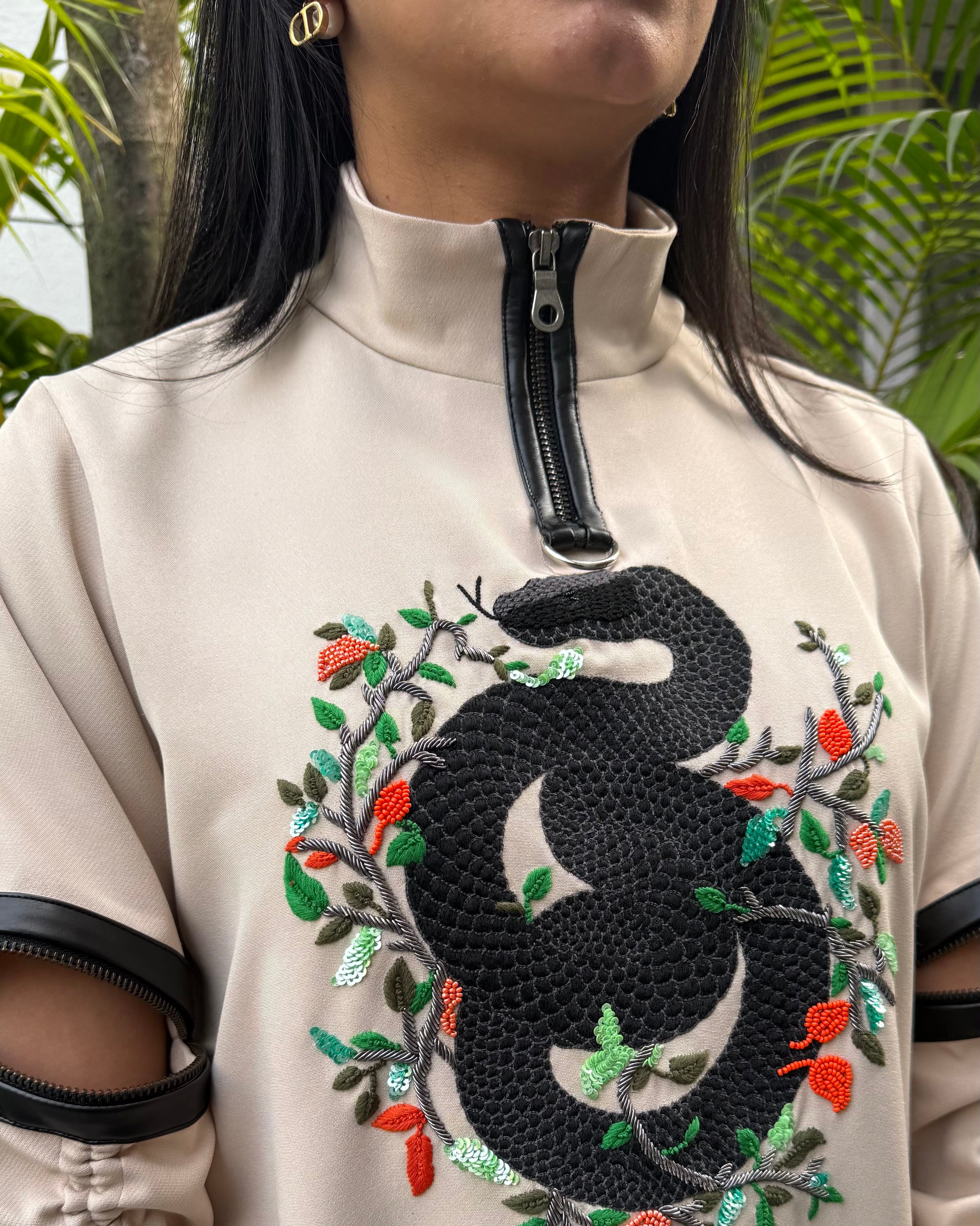 Beige Naga Morph Dress