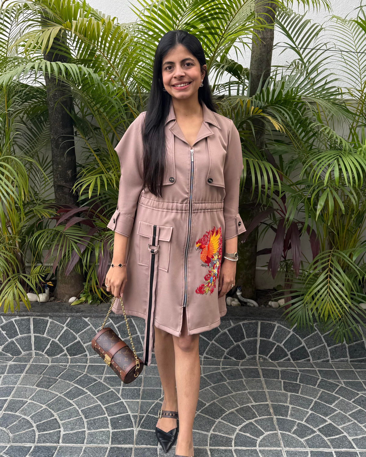 Ecru Ashes To Petals Dress