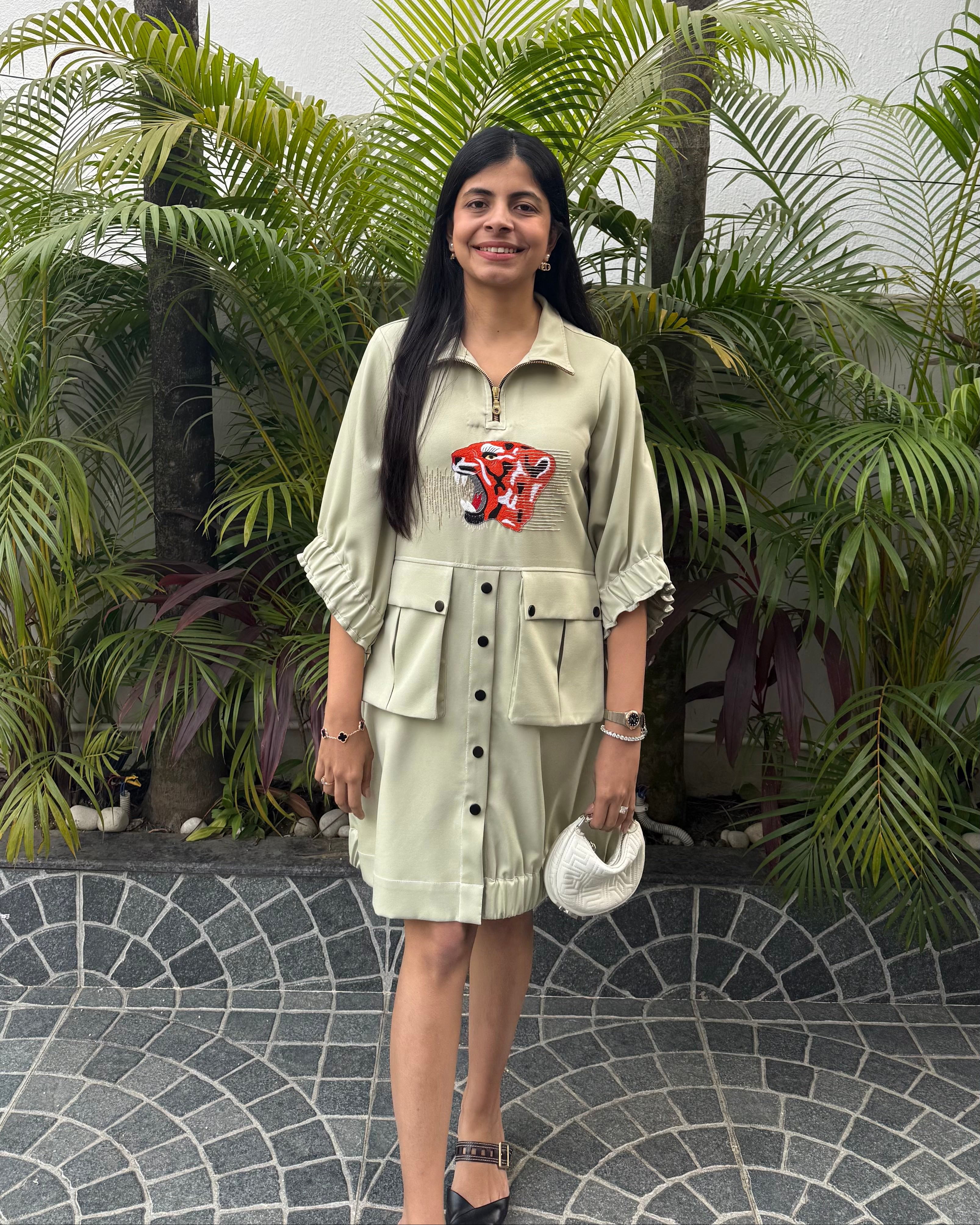 Green Sonic Roar Dress