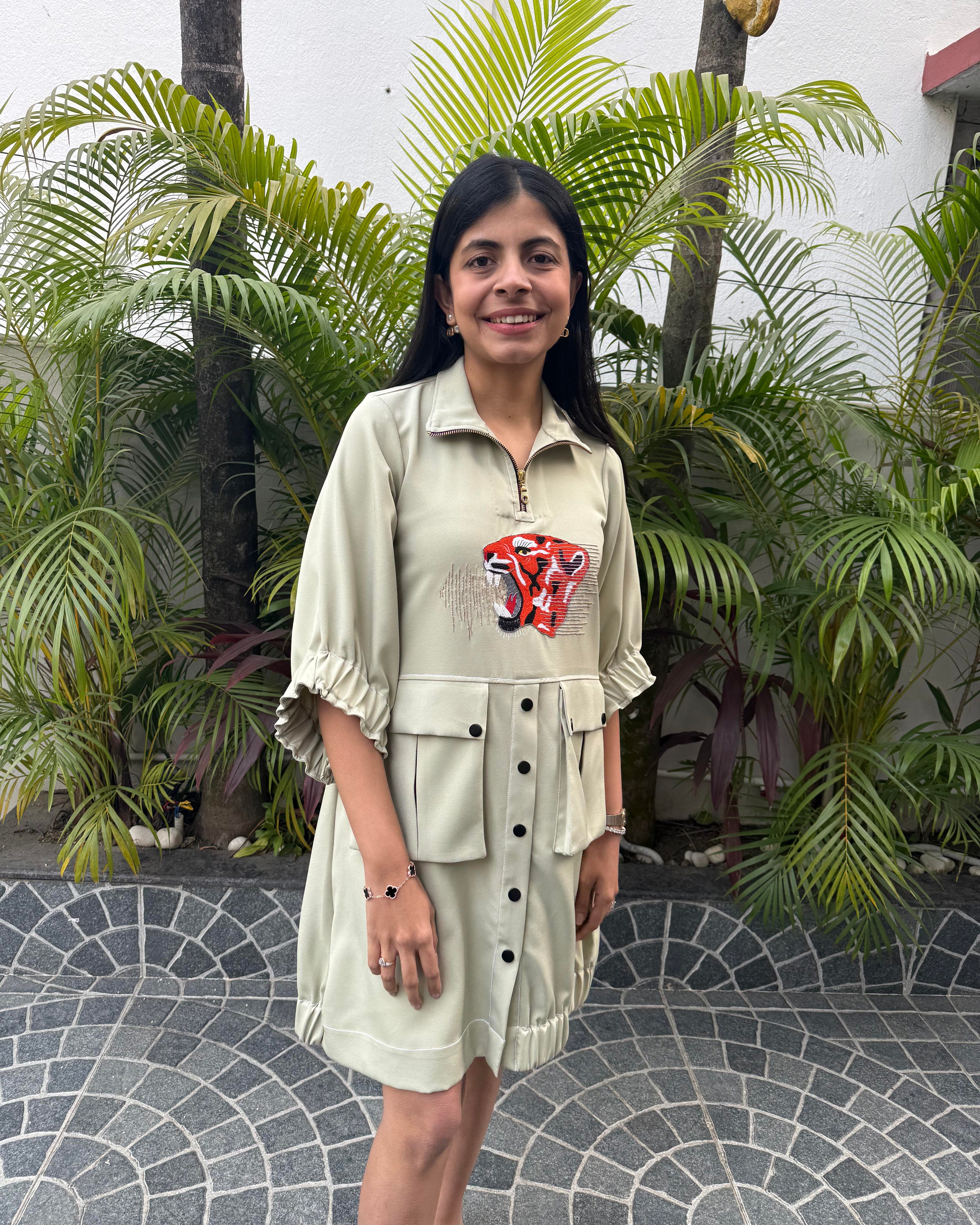 Green Sonic Roar Dress