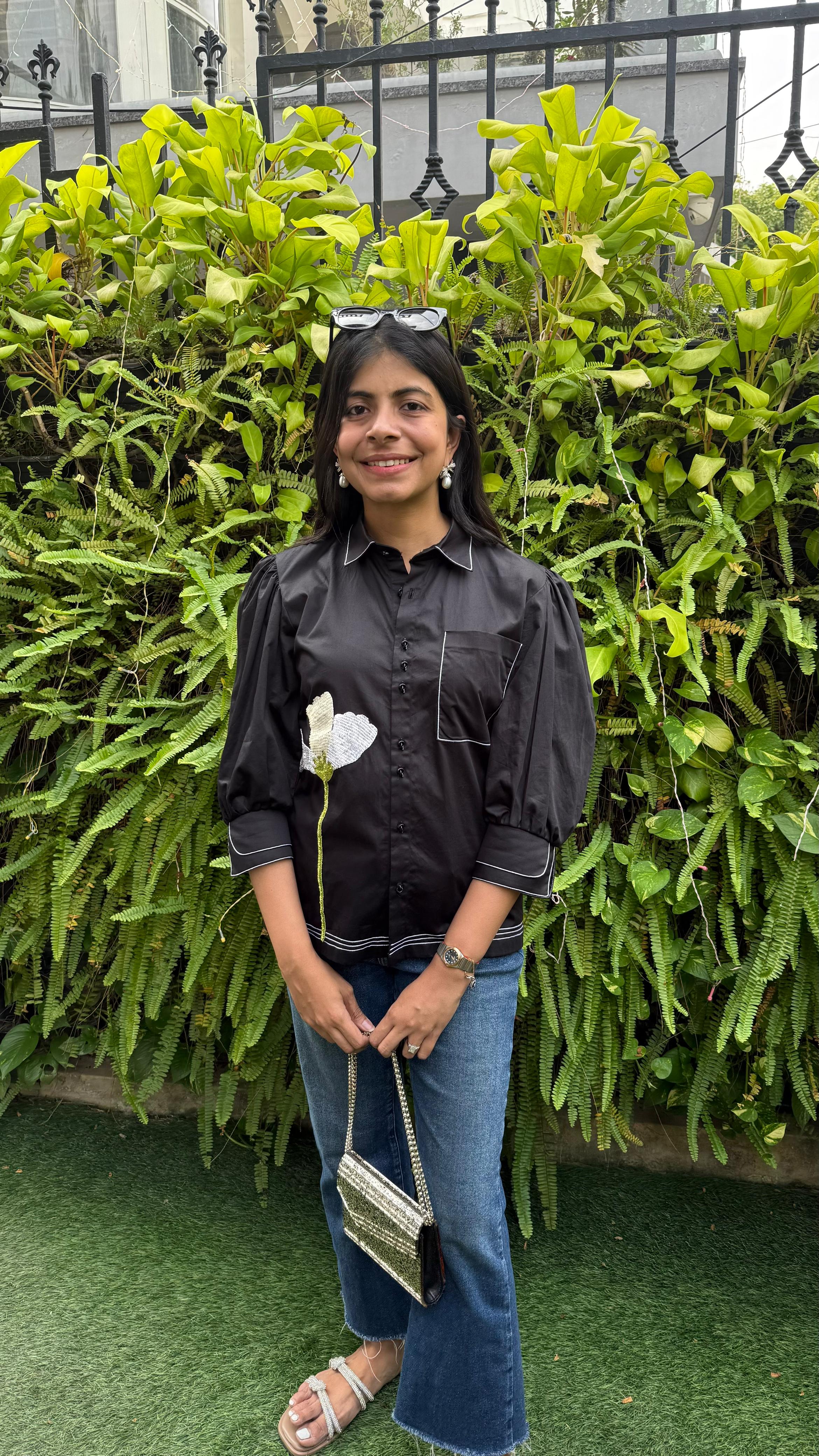 Black Bloom Shirt