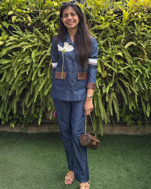 Denim Flora Coord Set