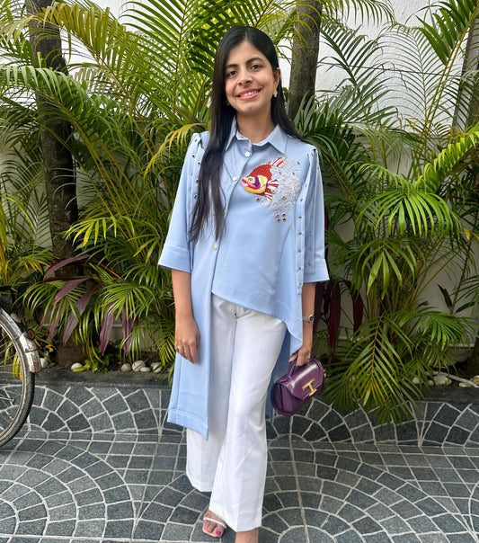 Blue Marine Matrix Tunic Shirt