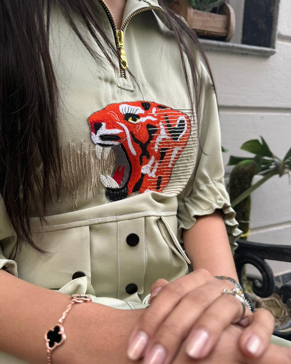 Green Sonic Roar Dress