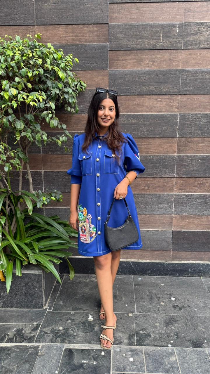 Blue Matchbox Dress