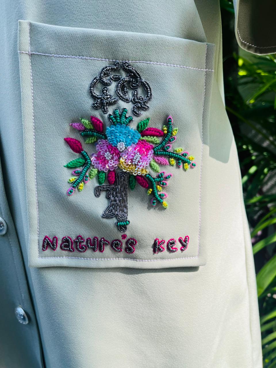 Green Lock And Key Dress