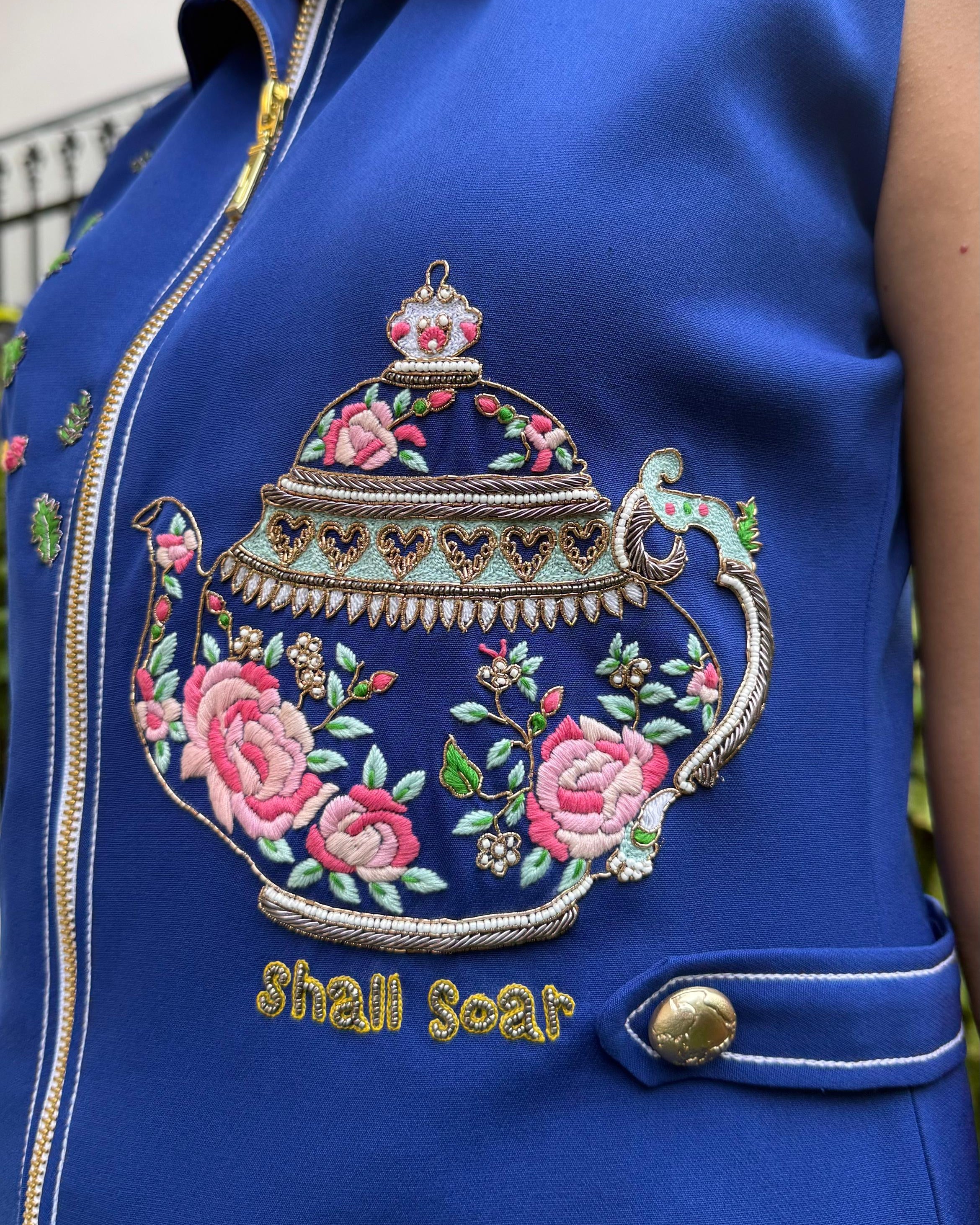 Blue Teapot Dress